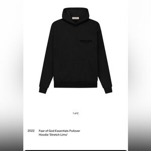 Essentials Men's Black Hoodie